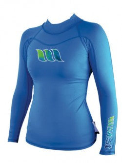 West Ladies Long Sleeve Lycra UV Flex Rashguard